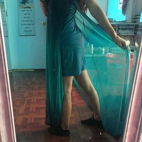 maxi dress w/openings - Picture 1 of 8